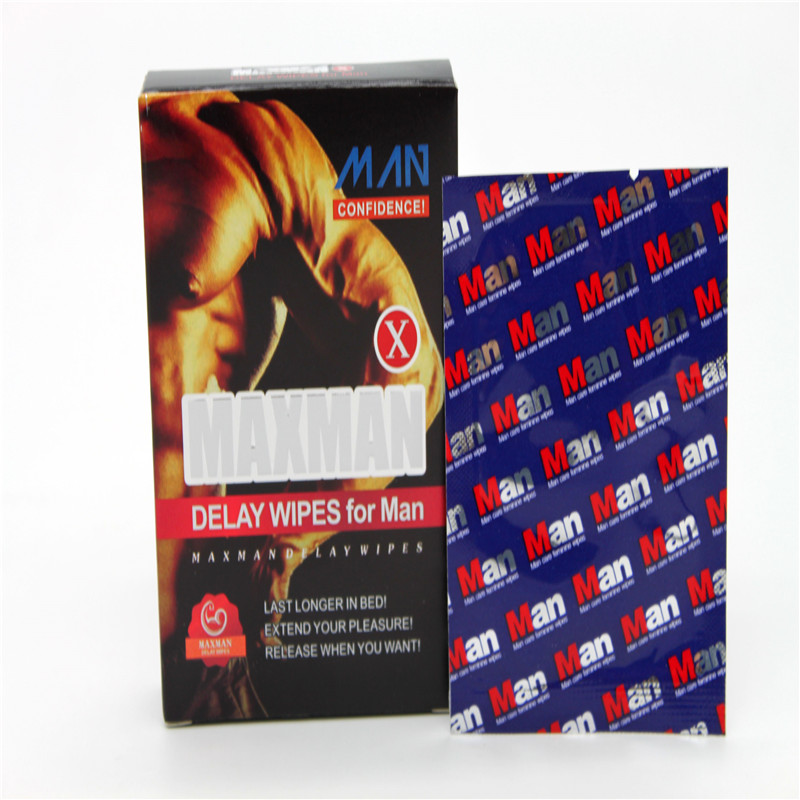 MAXMAN кърпички за забавяне Секс кърпички Дезинфекция
