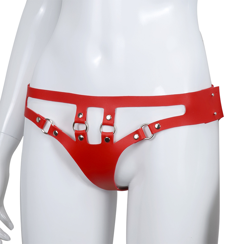 RYSC-046/028 червени кожени панталони със садо-мазо костюм за възрастни секс играчки
